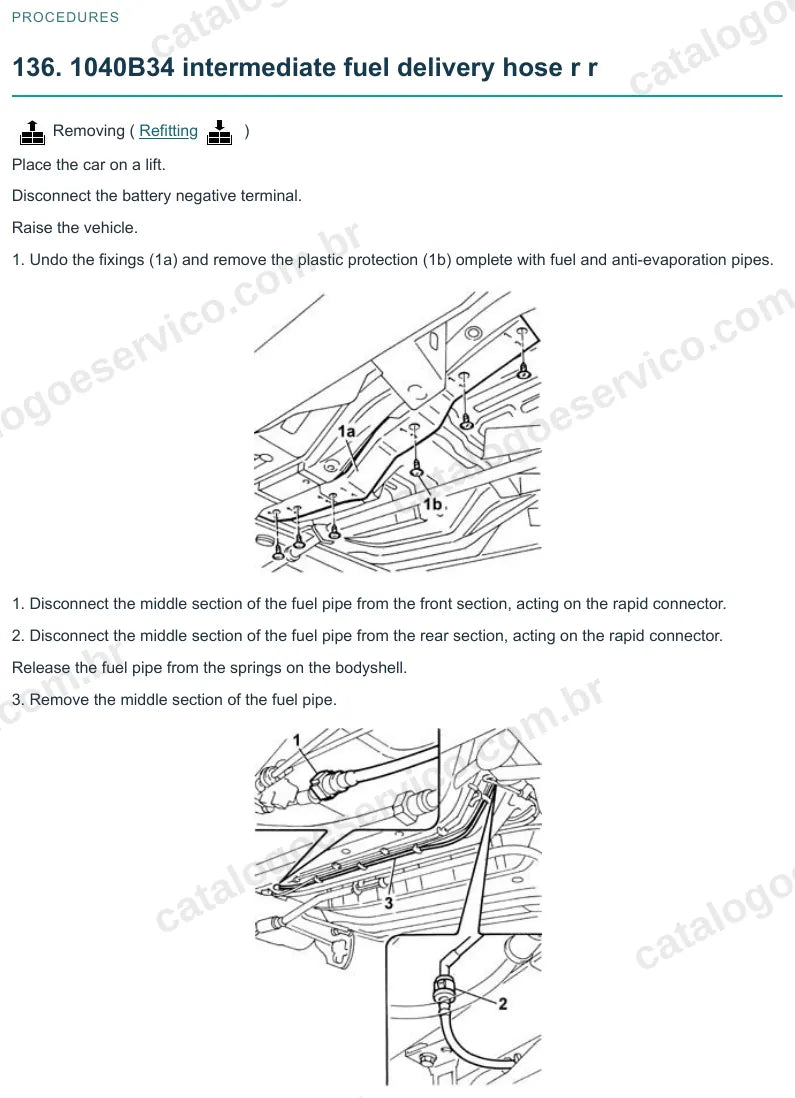 Página ilustrada do manual de serviço do motor Fiat Doblò 1.6 16V — figura 4