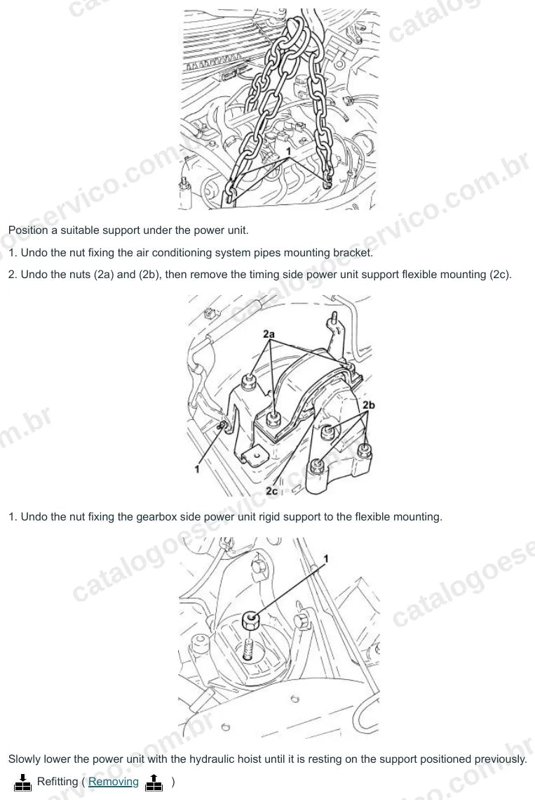 Página ilustrada do manual de serviço do motor Fiat Idea 1.3 JTD 16V — figura 2