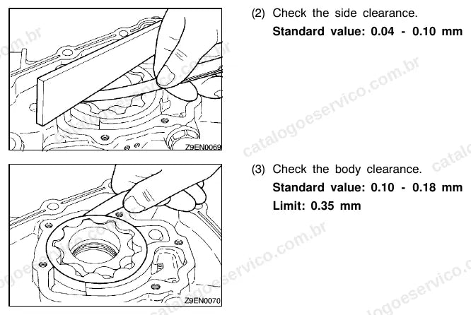 Página ilustrada do manual de serviço do motor Mitsubishi 4G91, 4G92, 4G93 e 4G94 16V — figura 1