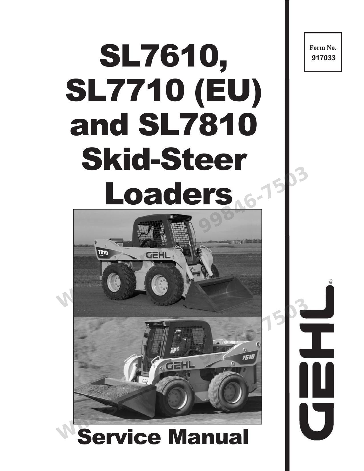 Manual de Serviço Mustang SL7610 SL7710 SL7810 Mini Carregadeira — série 7010 com hidráulica load-sense: testes de standby e tabela-verdade do intertravamento