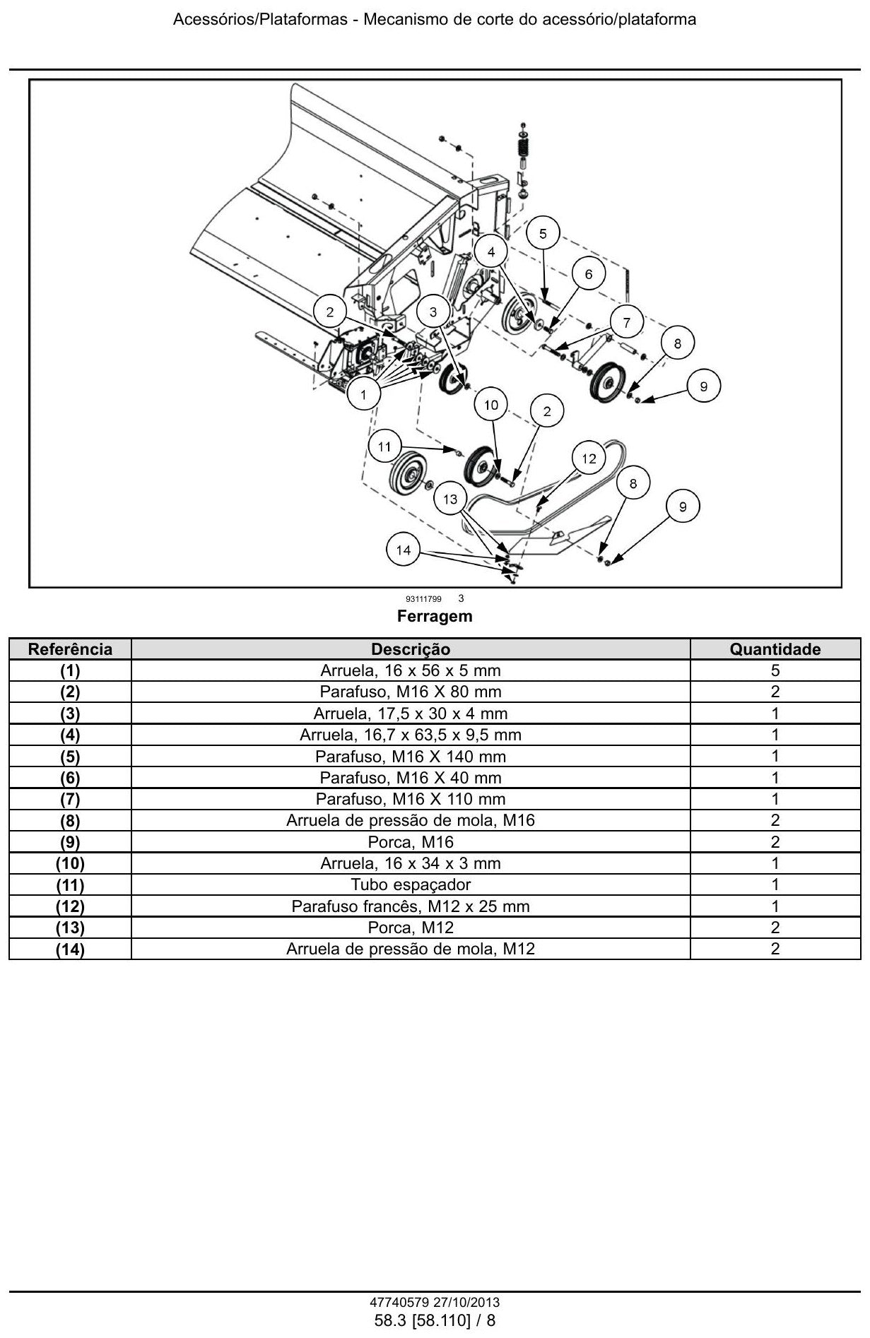 Manual De Serviço NEW HOLLAND - 740CF Super Flex - Auger Header