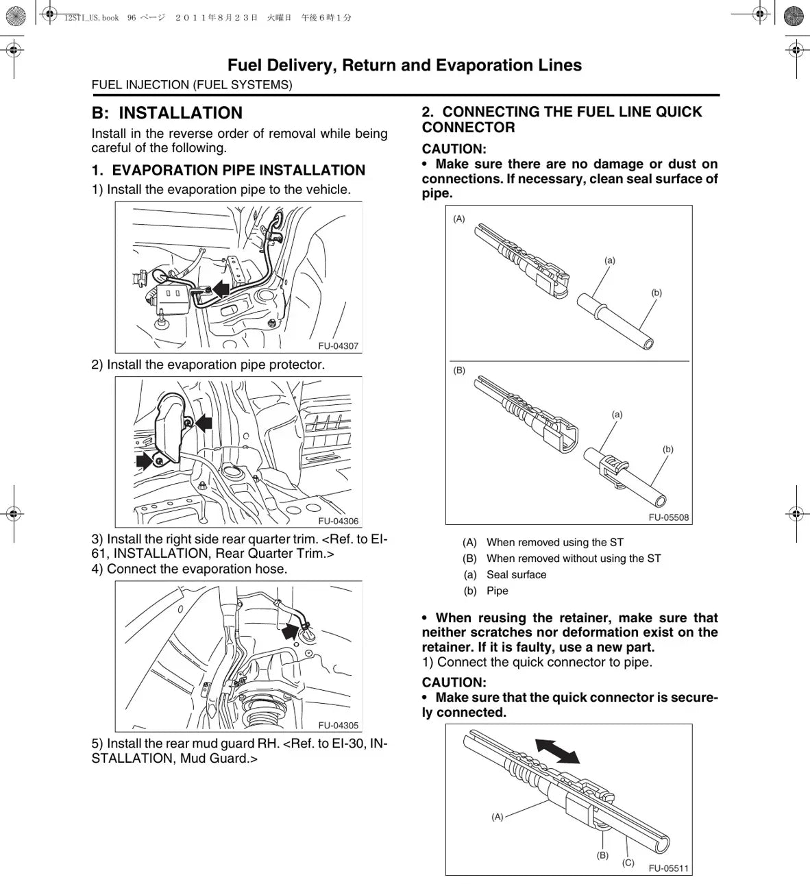 Manual de Serviço Subaru Impreza WRX STI — página do manual 3