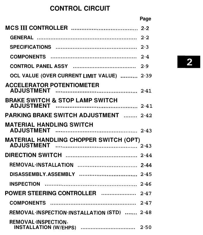 Manual de Serviço Toyota 5FBC13-30 Empilhadeira Elétrica — página interna 1