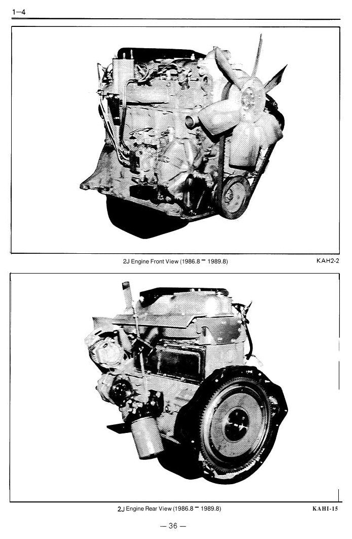 Manual de Serviço Toyota 5FG10-30, 5FD10-30 Empilhadeira a Combustão — página interna 1