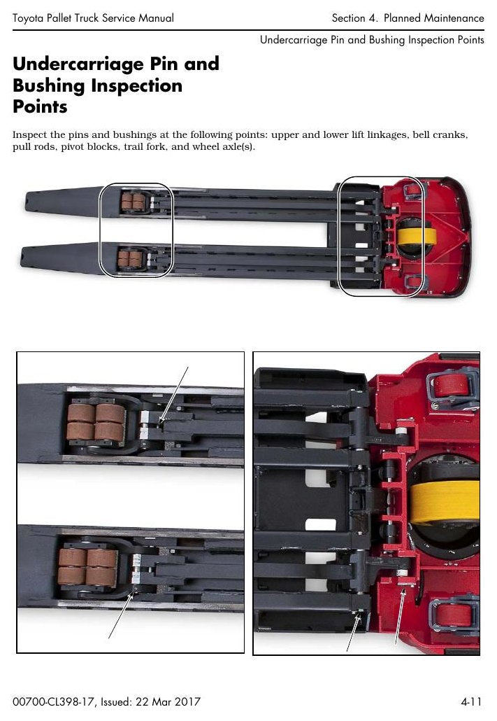 Manual de Serviço Toyota 8HBW30, 8HBE30-40, 8HBC30-40, 8TB50 (SN 40.001+) Transpaleteira Elétrica — página interna 1