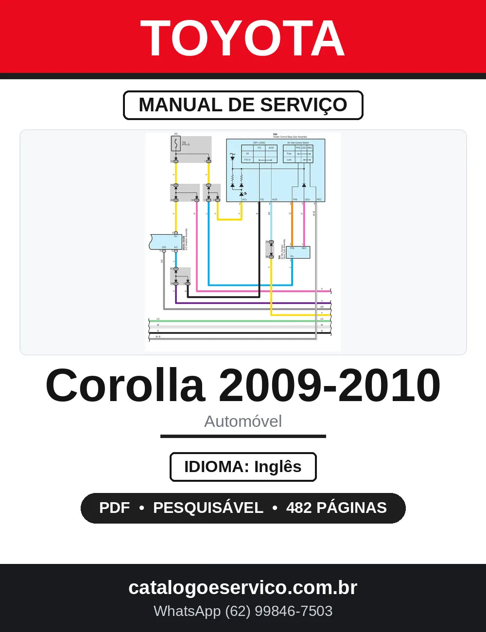 Diagramas Elétricos Toyota Corolla 2009-2010 — capa