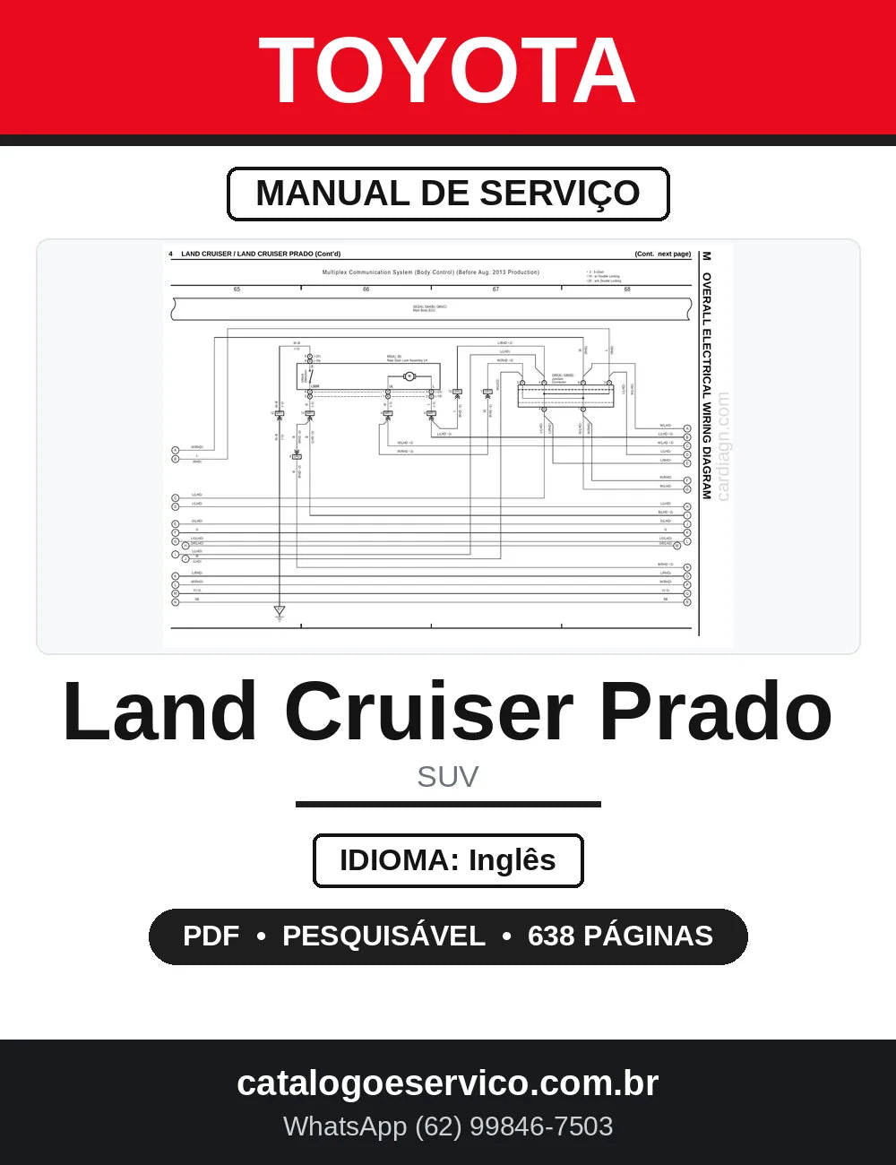 Diagrama Elétrico Toyota Land Cruiser Prado — capa
