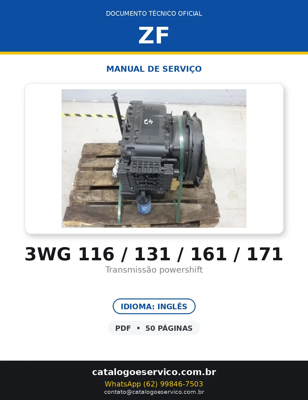 ZF 3WG-116 · 131 · 161 · 171 — transmissão, foto do produto 1