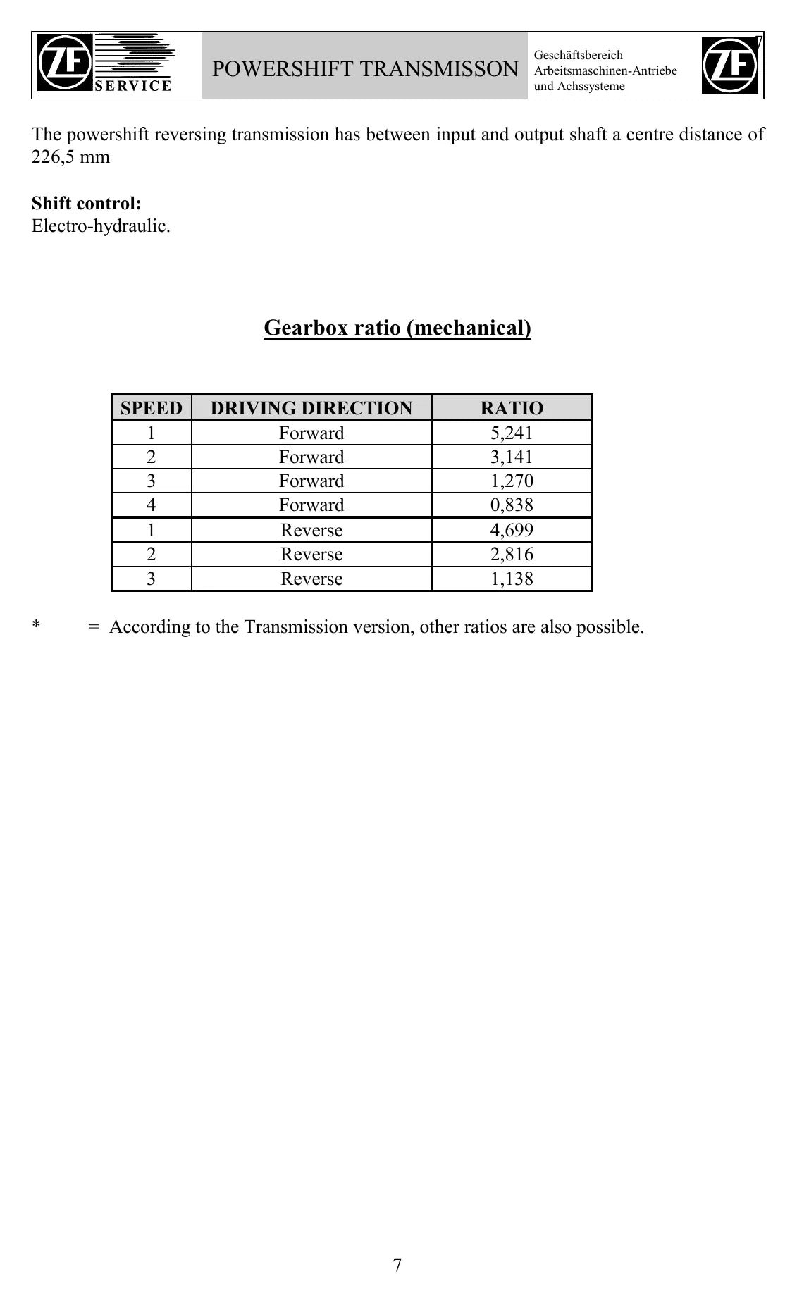 MANUAL DE SERVIÇO TRANSMISSÃO - 4WG-92/98 TSC - ZF POWERSHIFT — diagrama técnico