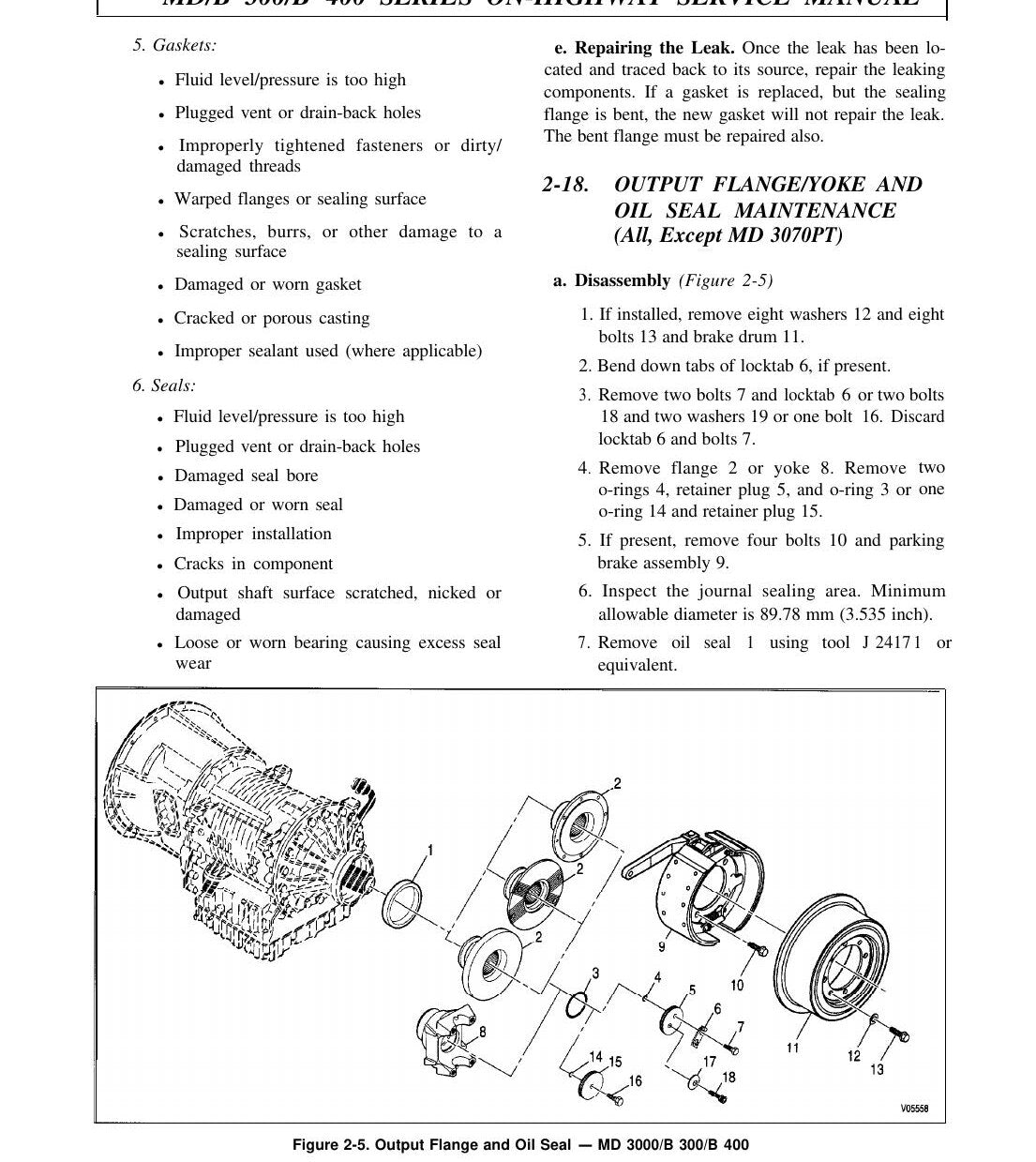 Manual de Serviço Transmissão Allison MD 3060 3066 3070PT 3560 e B300 B400 (1998) - página estratégica 1