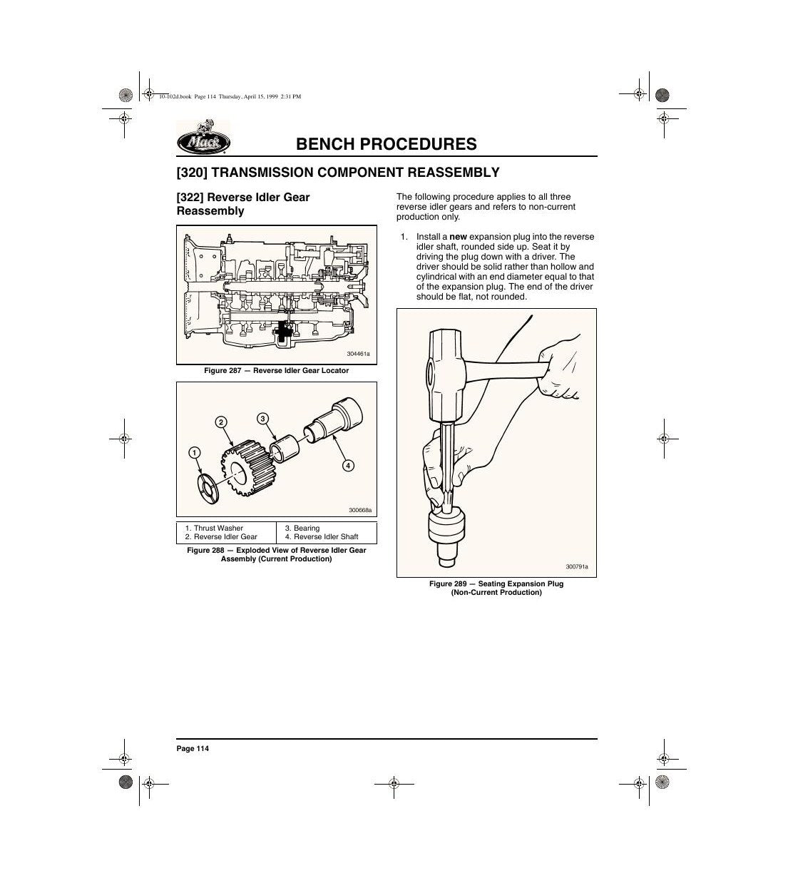 Manual de Serviço Transmissão Mack T2130 T2180 (T2130B T2180B) - página estratégica 1