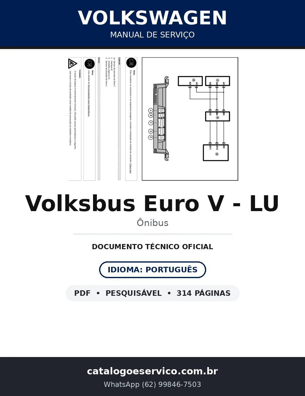 Manual de Serviço Volksbus Euro V Unidade Lógica LU — capa