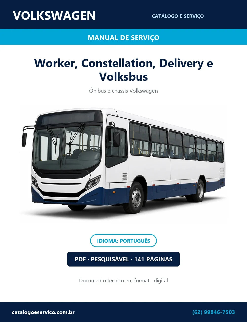 Manual de Serviço VW Worker Constellation Delivery e Volksbus — capa