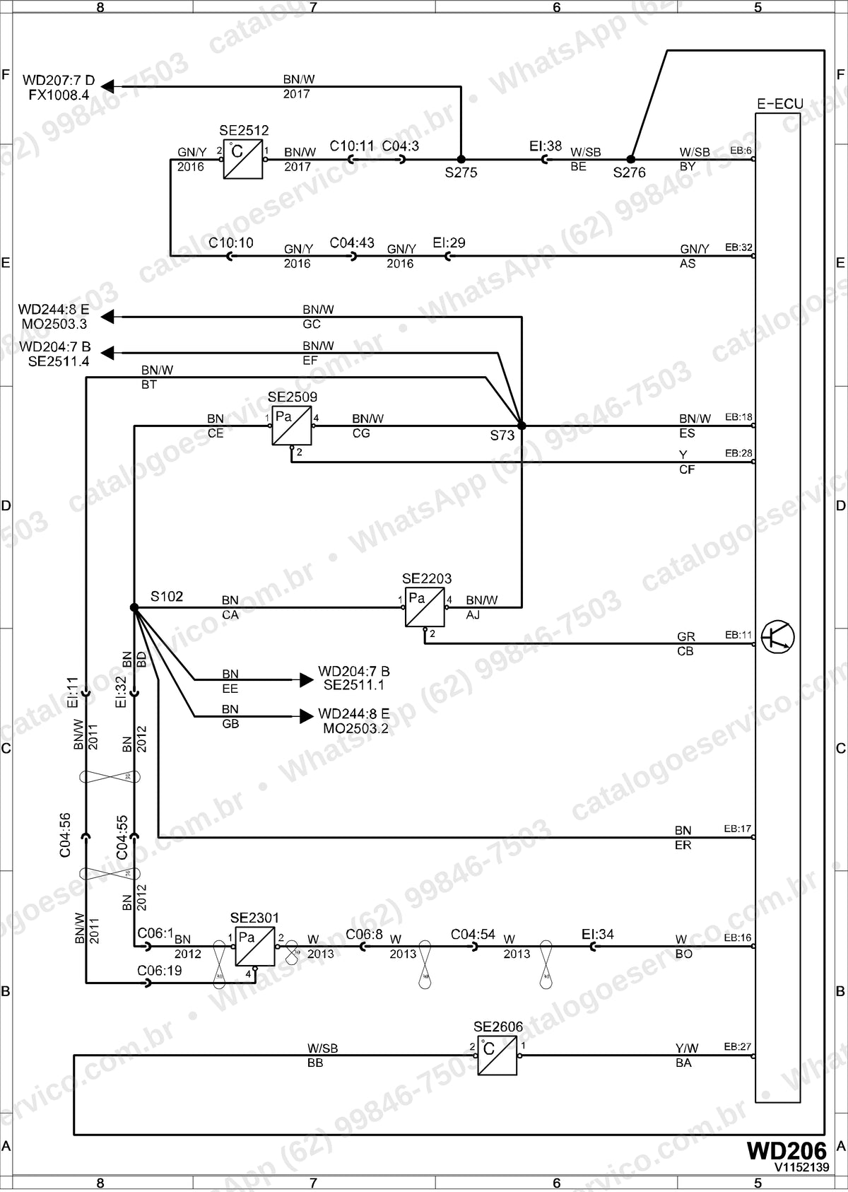 Manual de serviço Volvo A25F: ilustração técnica 3