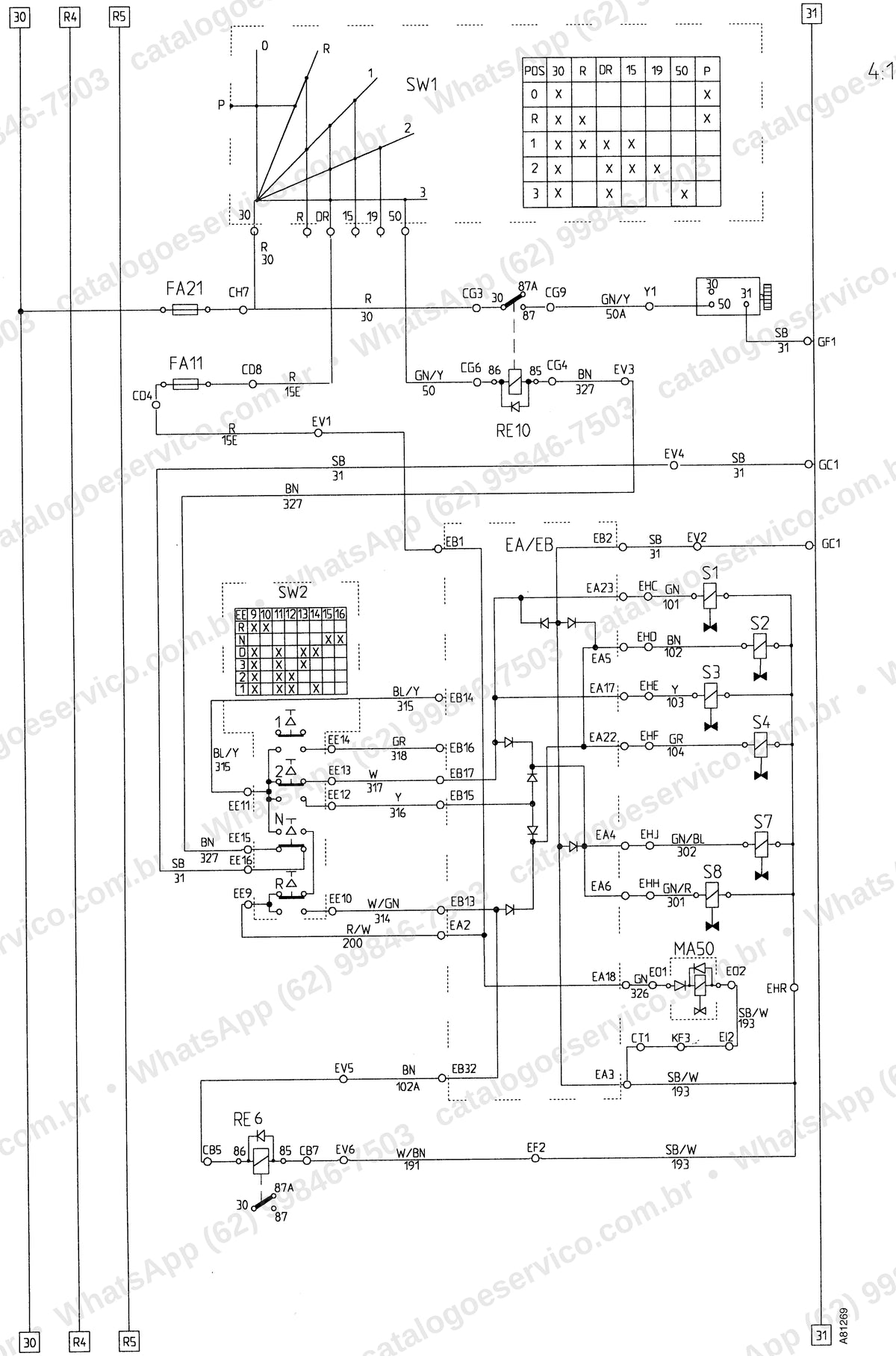 Manual de serviço Volvo A35: ilustração técnica 1