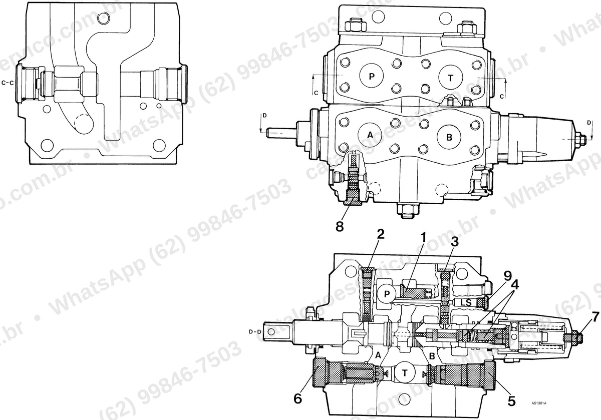 Manual de serviço Volvo A35: ilustração técnica 2