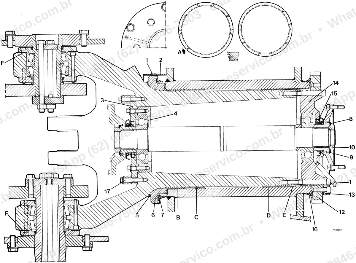 Manual de serviço Volvo A35: ilustração técnica 3
