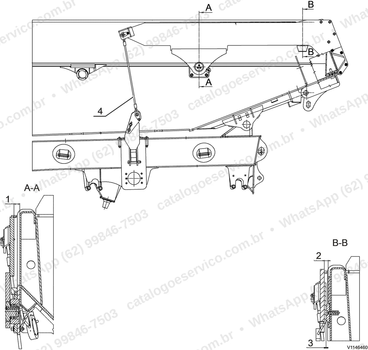 Manual de serviço Volvo A40G FS: ilustração técnica 2