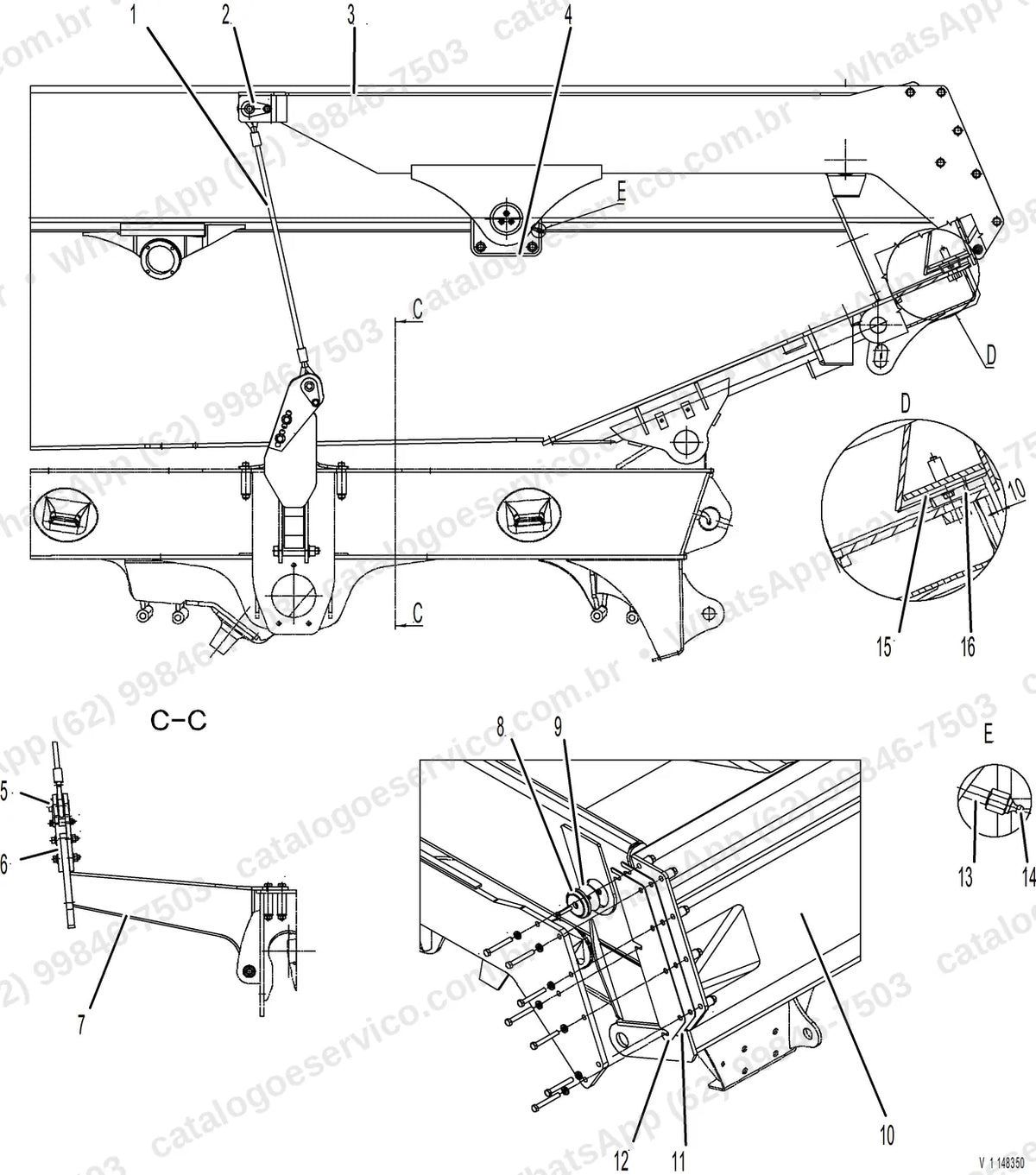 Manual de serviço Volvo A60H: ilustração técnica 4