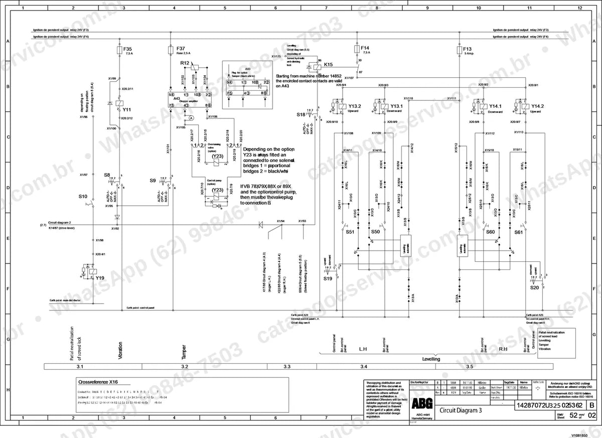 Manual de serviço Volvo ABG325: ilustração técnica 1