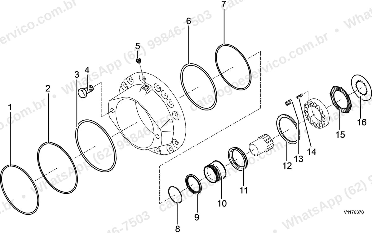 Manual de serviço Volvo ABG6870: ilustração técnica 2