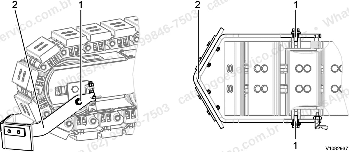 Manual de serviço Volvo ABG7820: ilustração técnica 2