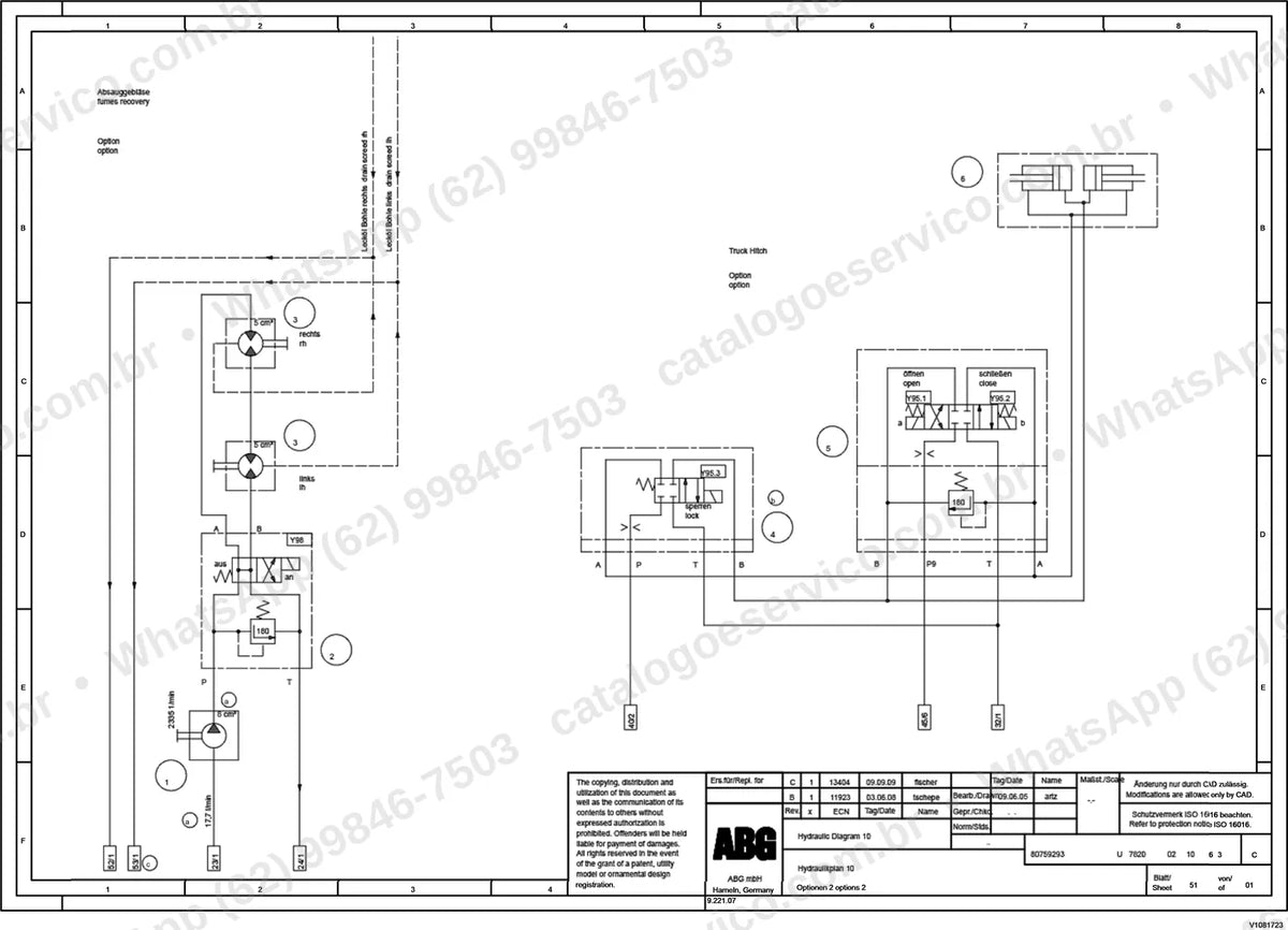 Manual de serviço Volvo ABG7820B: ilustração técnica 1