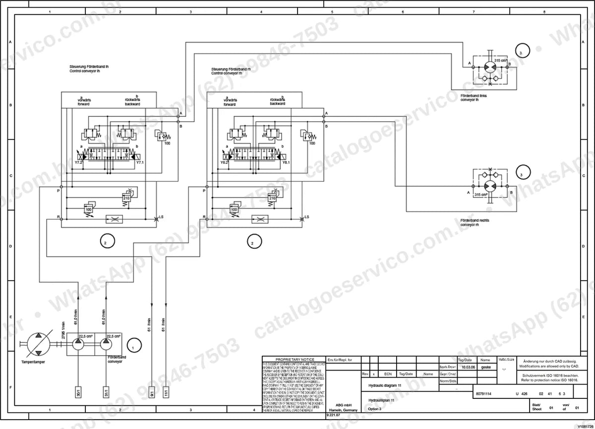 Manual de serviço Volvo ABG8820: ilustração técnica 1