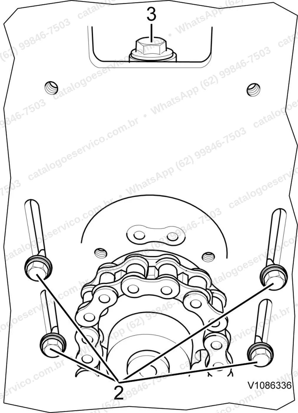 Manual de serviço Volvo ABG8820: ilustração técnica 3
