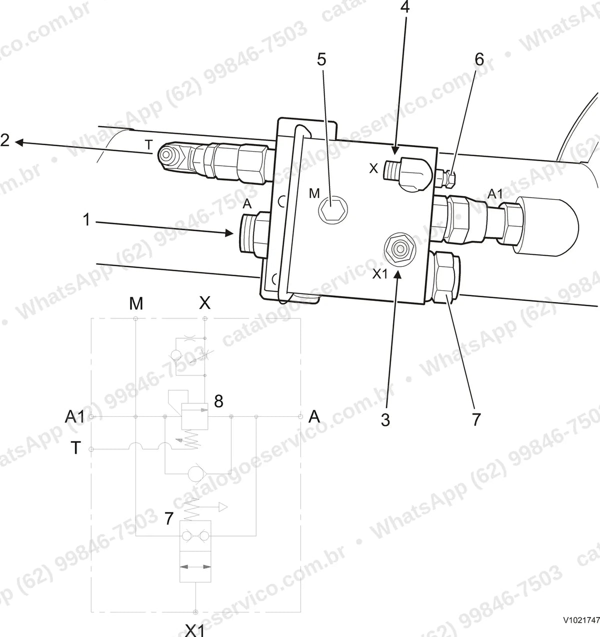 Manual de serviço Volvo BL61 e BL61 PLUS: ilustração técnica 1