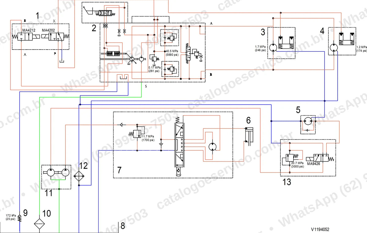 Manual de serviço Volvo CR35B: ilustração técnica 1