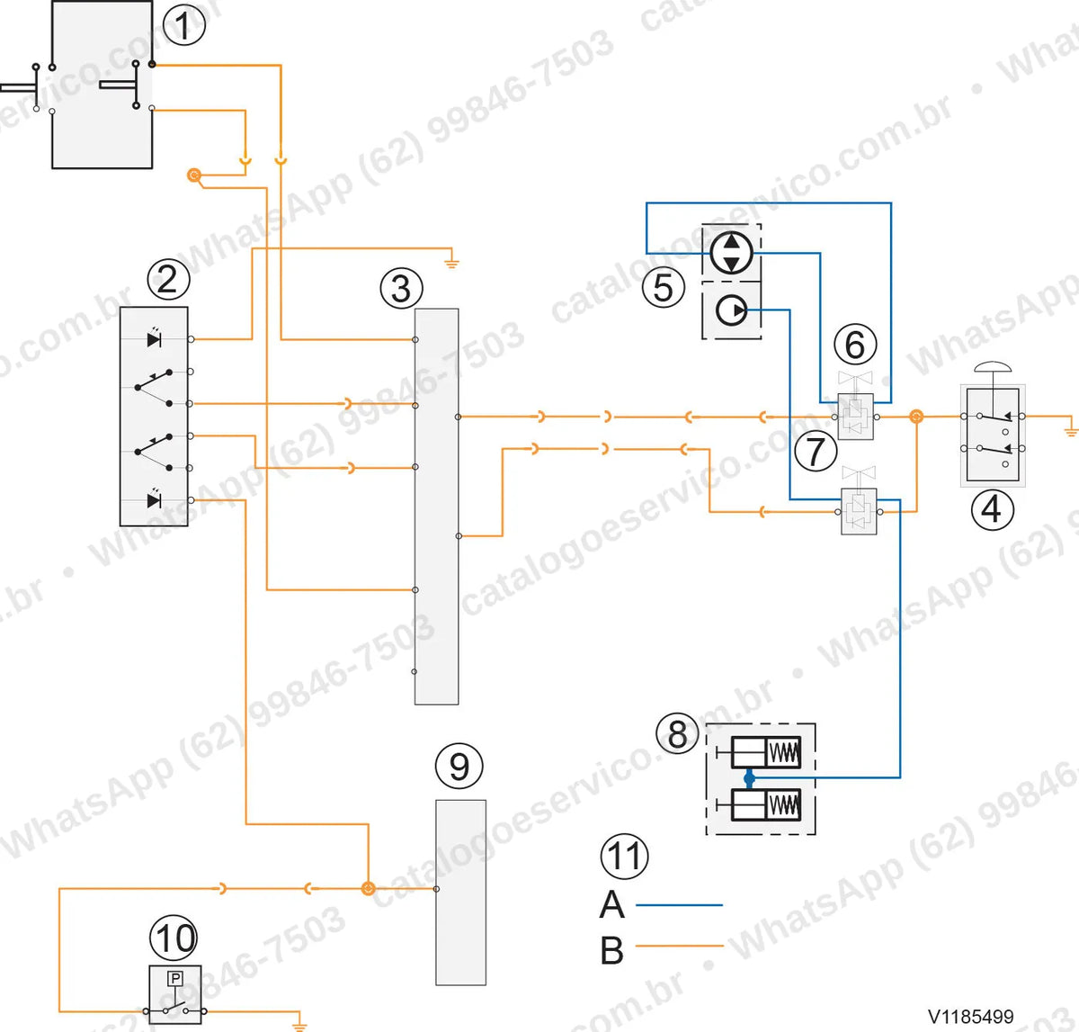 Manual de serviço Volvo CR35B: ilustração técnica 2