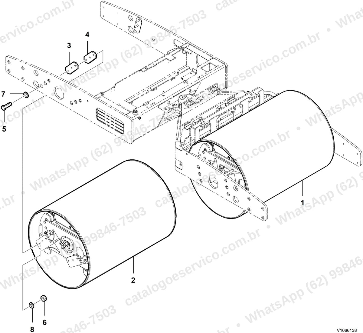 Manual de serviço Volvo DD118HA: ilustração técnica 4