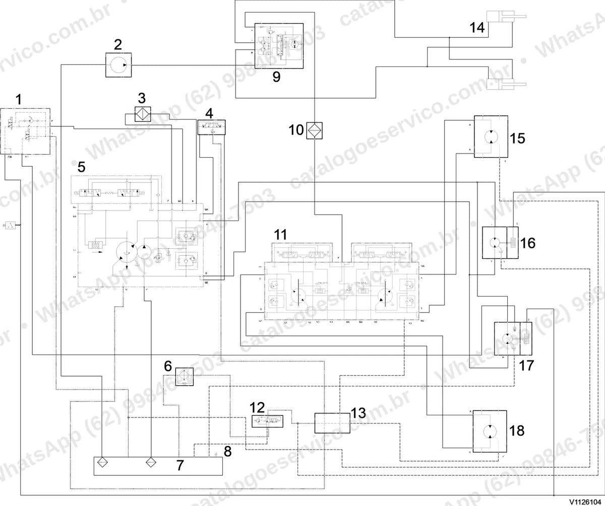 Manual de serviço Volvo DD120B: ilustração técnica 2
