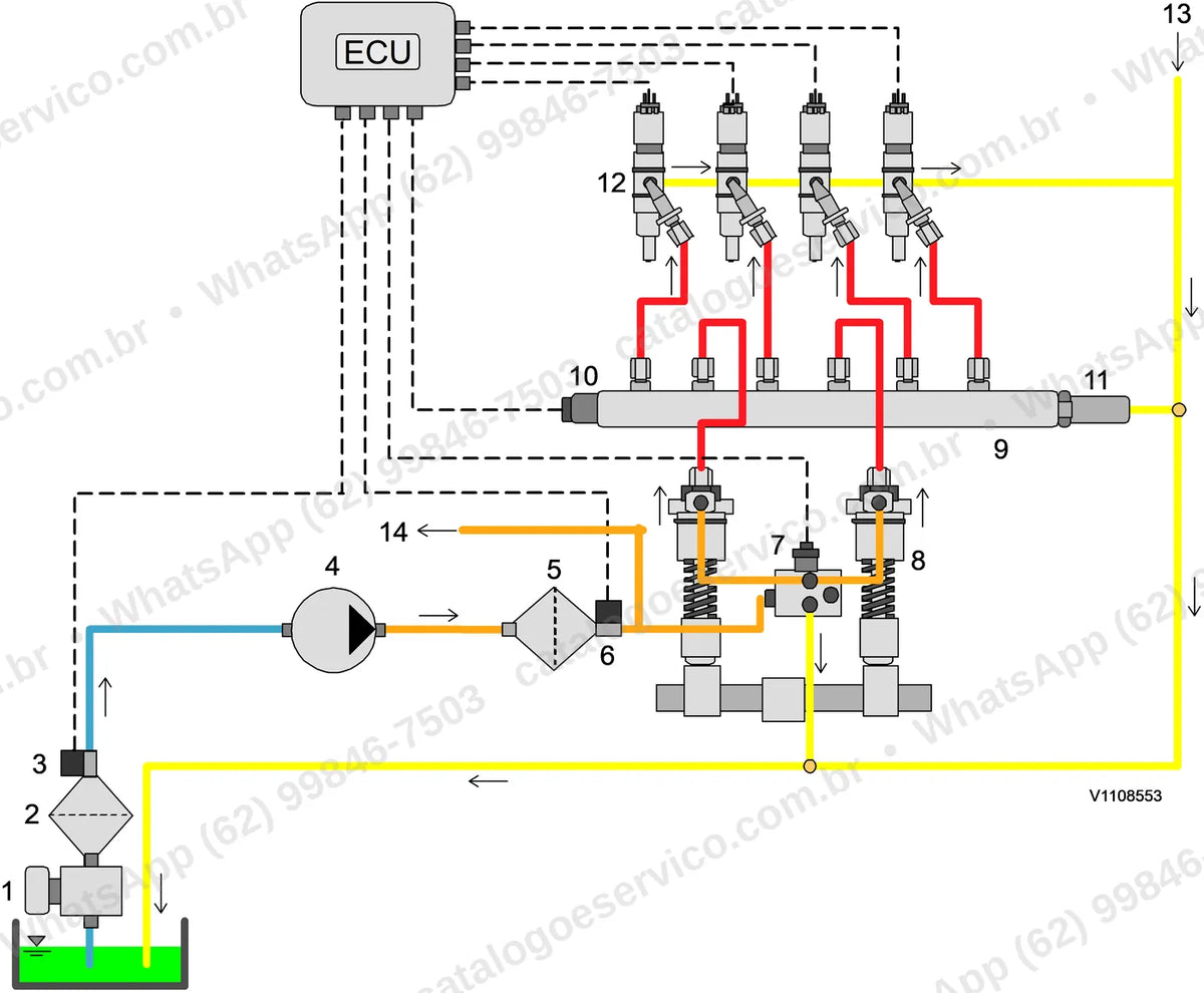Manual de serviço Volvo DD120B: ilustração técnica 3