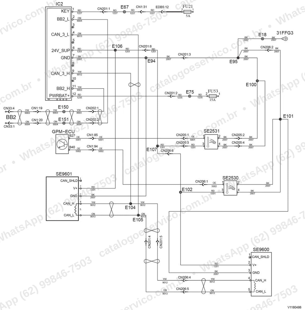 Manual de serviço Volvo DD128C: ilustração técnica 4