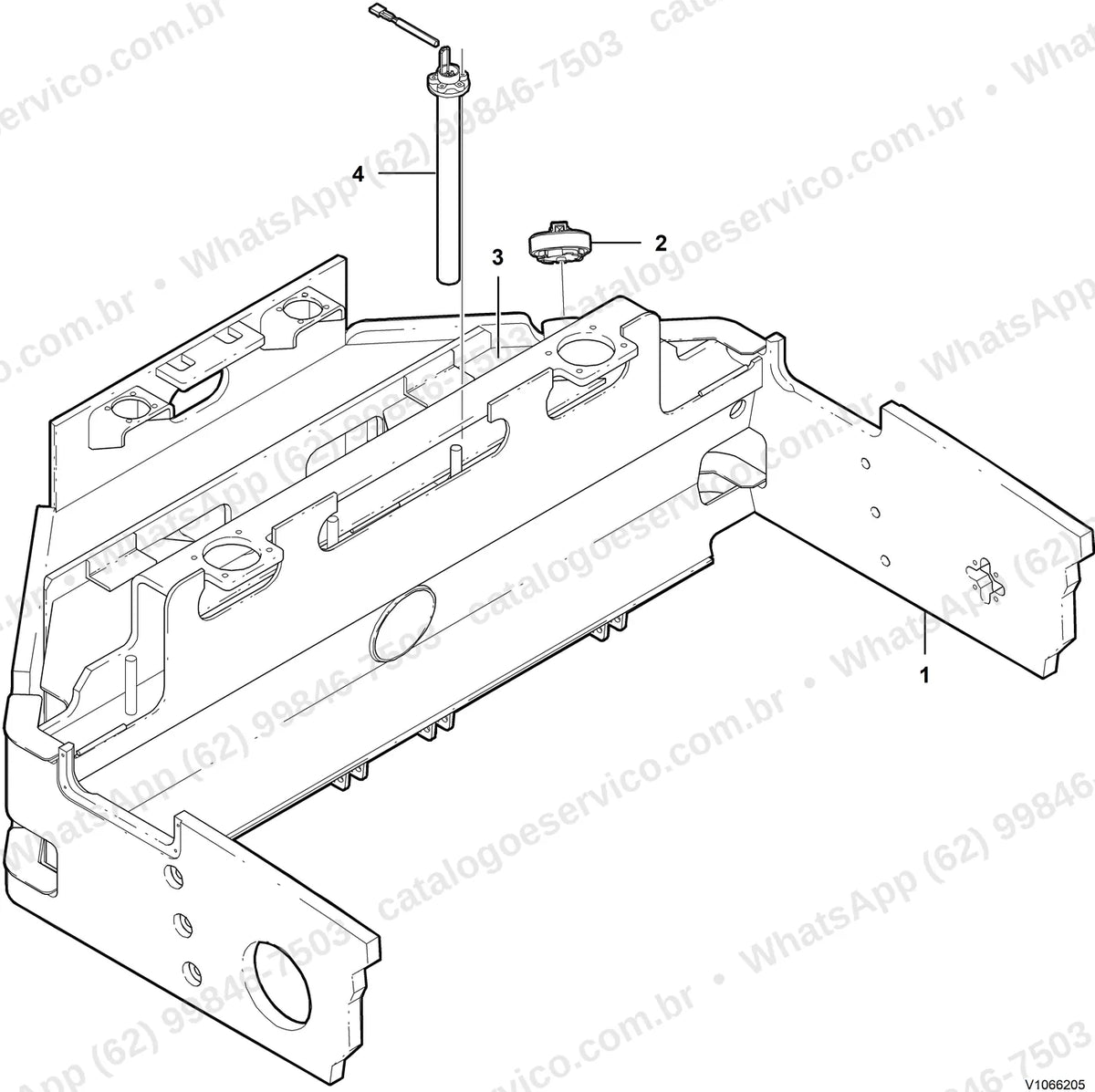 Manual de serviço Volvo DD132HF: ilustração técnica 1