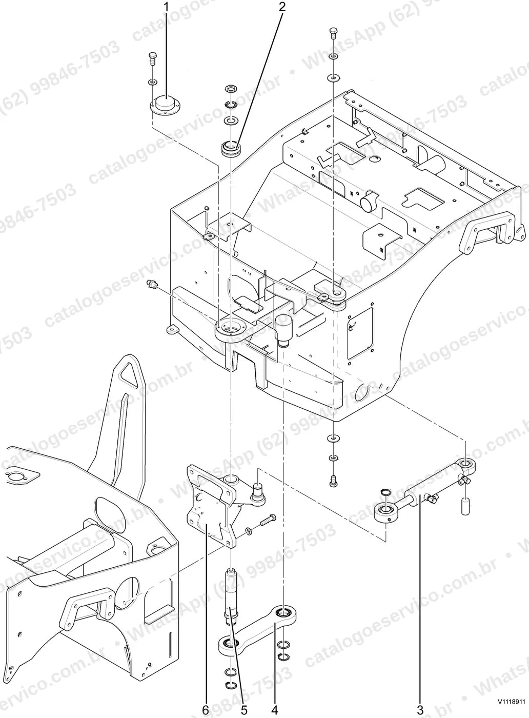Manual de serviço Volvo DD25: ilustração técnica 3