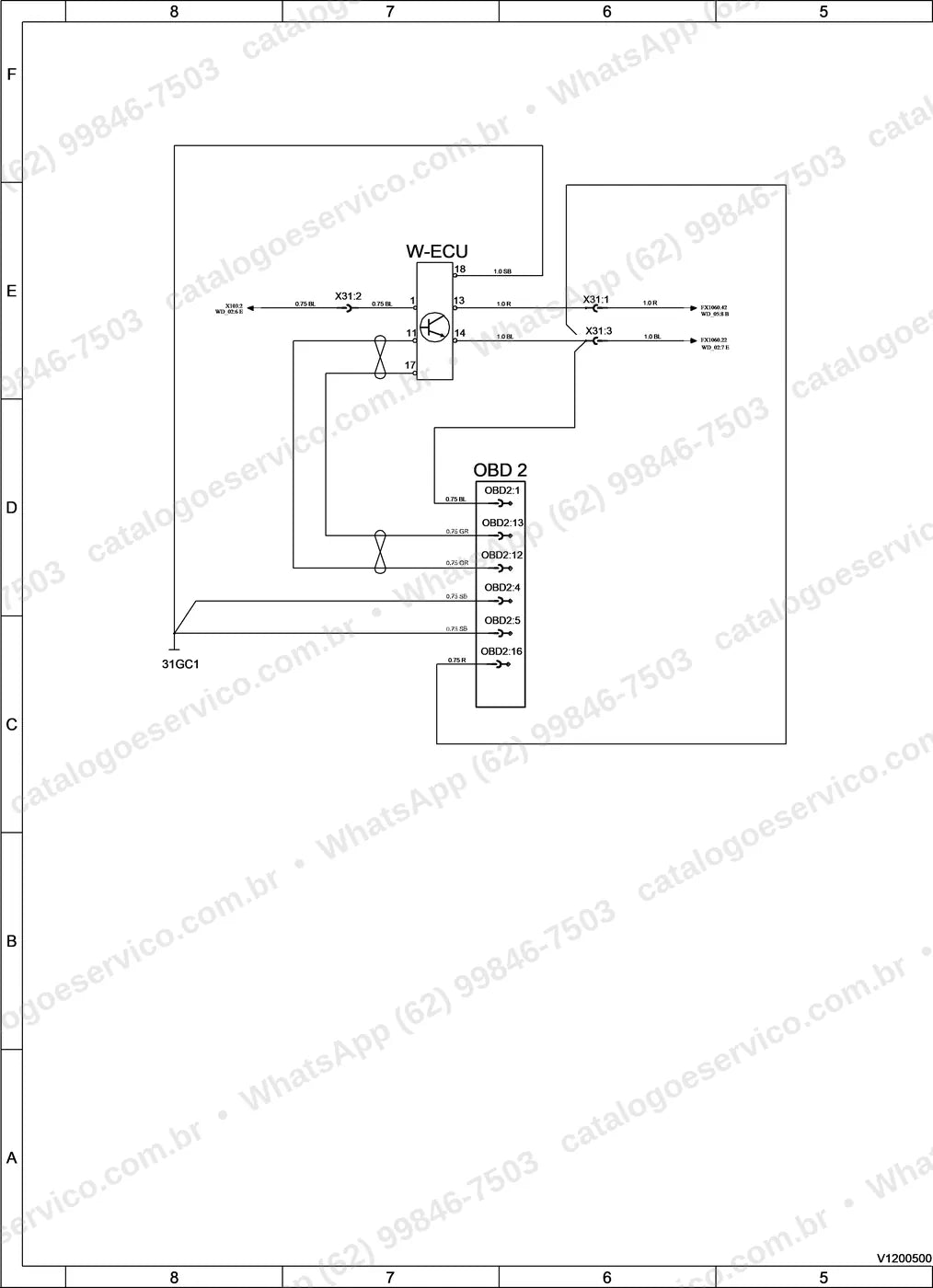 Manual de serviço Volvo DD25B: ilustração técnica 2