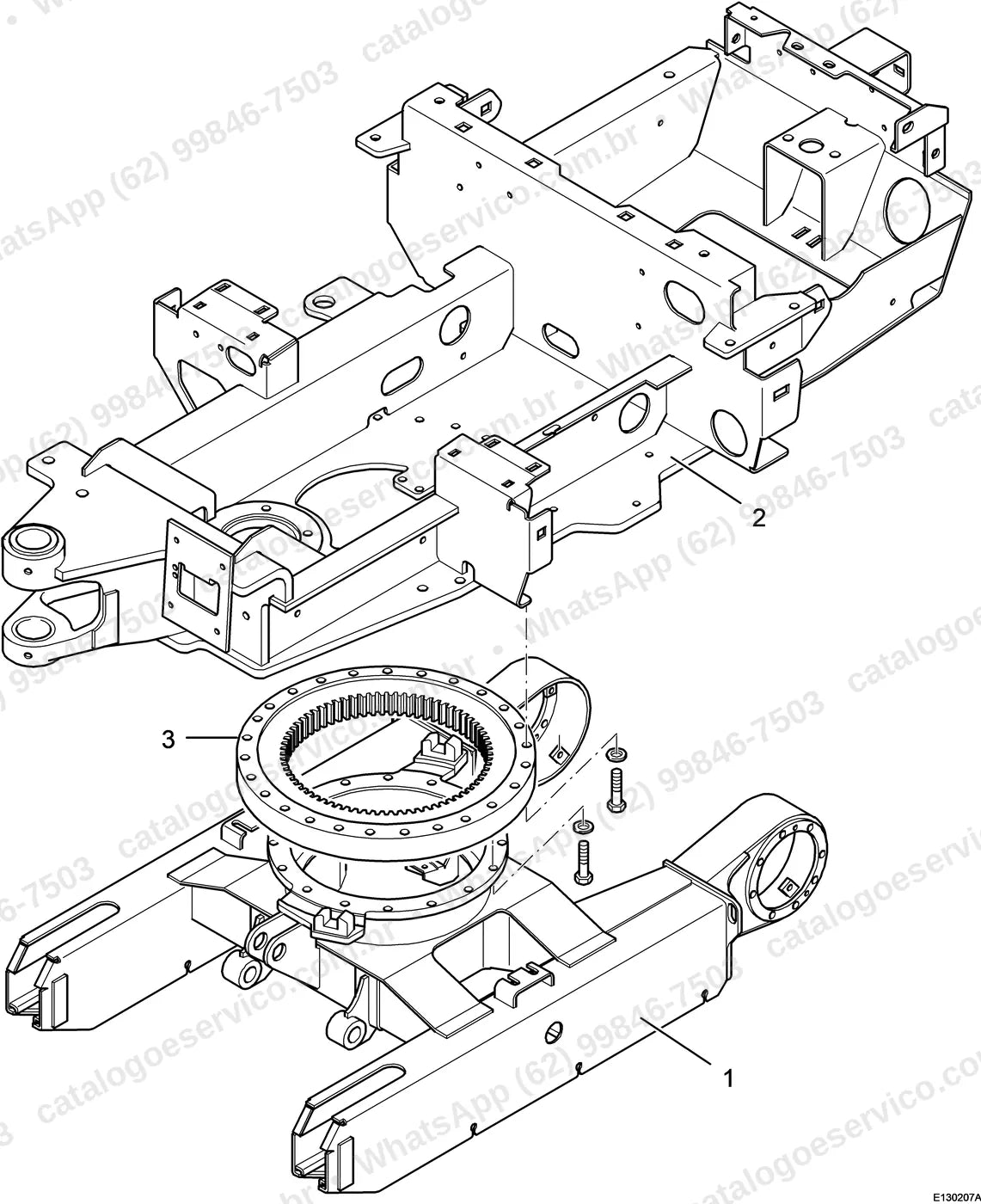 Manual de serviço Volvo EC13 (XR, XTV): ilustração técnica 2