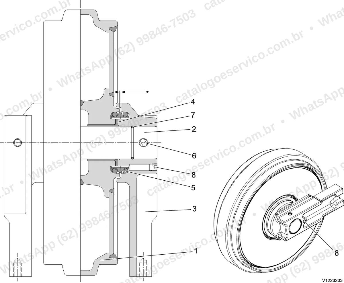 Manual de serviço Volvo EC140E (L, LM): ilustração técnica 4