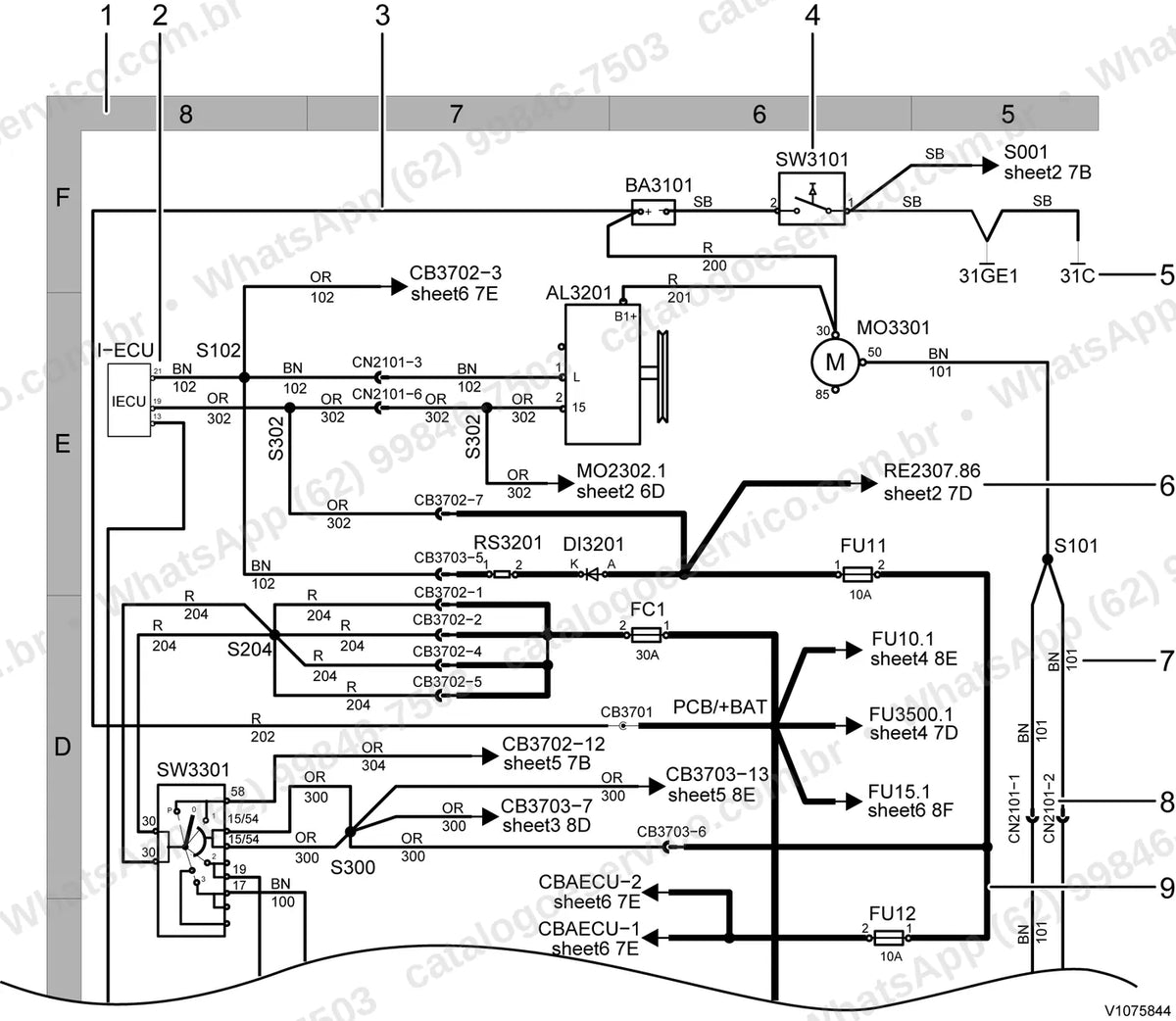 Manual de serviço Volvo EC15D: ilustração técnica 4
