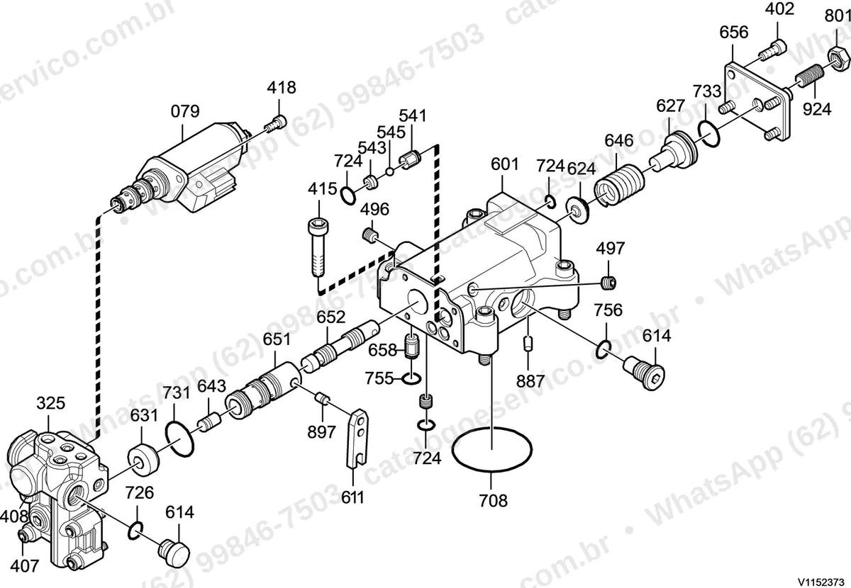 Manual de serviço Volvo EC160C (L, NL): ilustração técnica 2