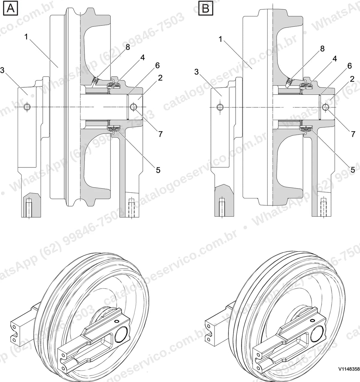 Manual de serviço Volvo EC160E NL: ilustração técnica 2