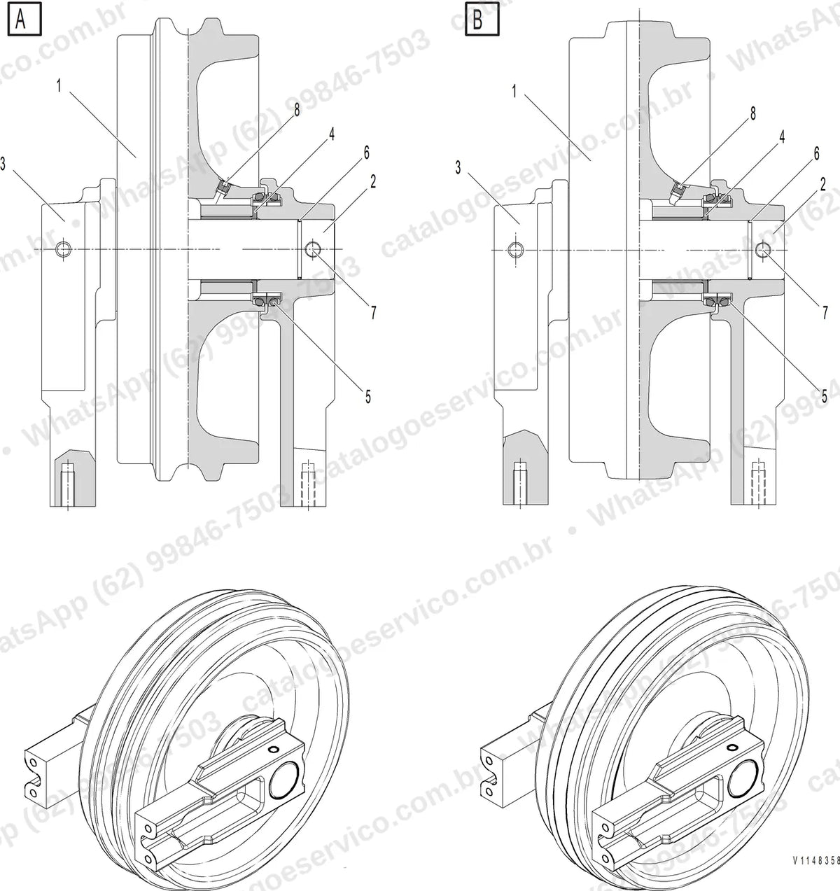 Manual de serviço Volvo EC170D e EC170D L: ilustração técnica 2