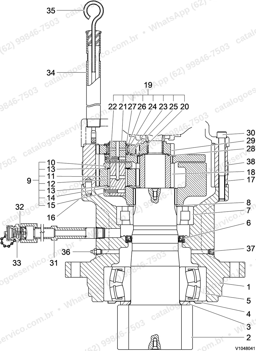 Manual de serviço Volvo EC180C L: ilustração técnica 4