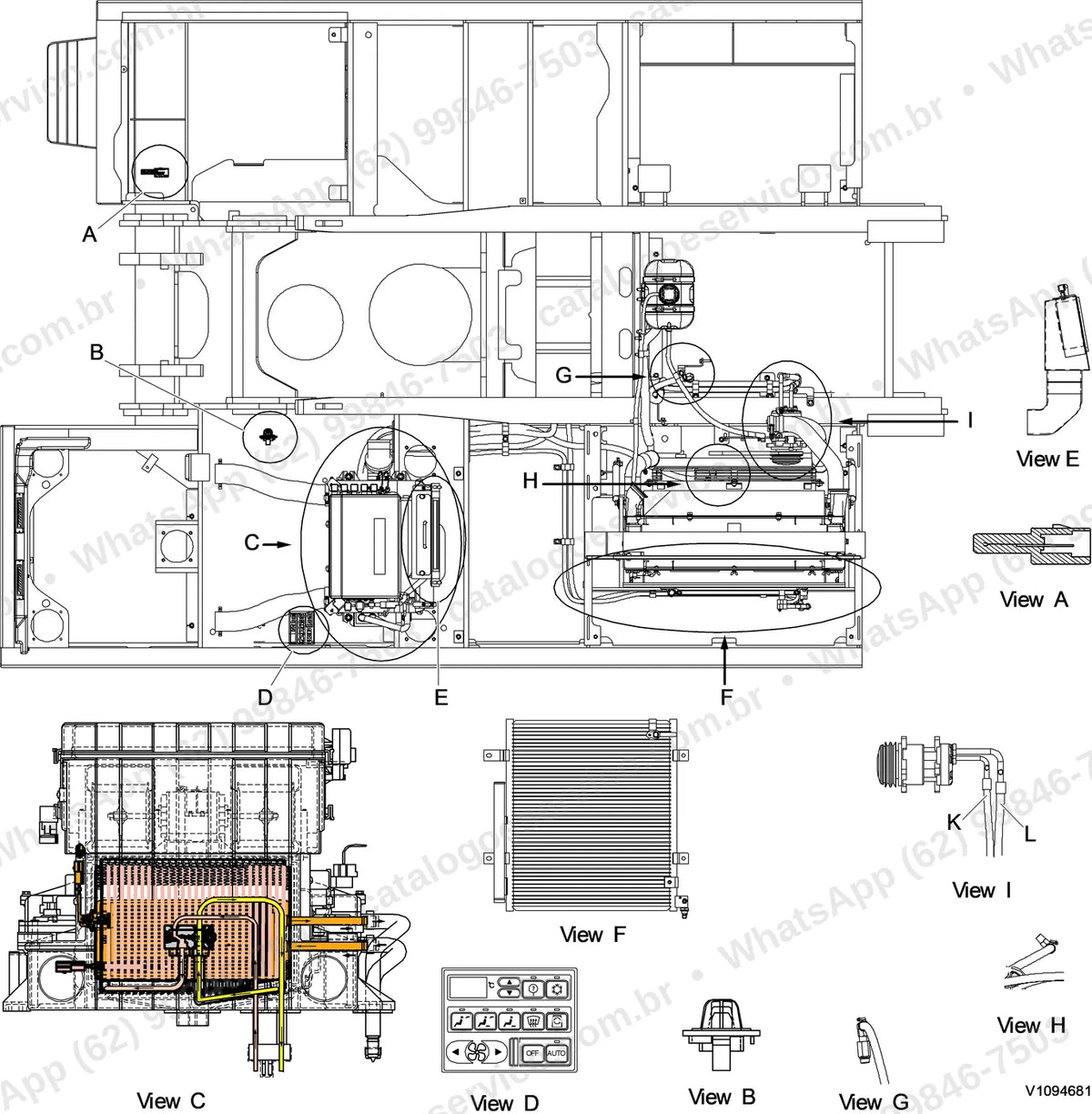 Manual de serviço Volvo EC200B: ilustração técnica 3