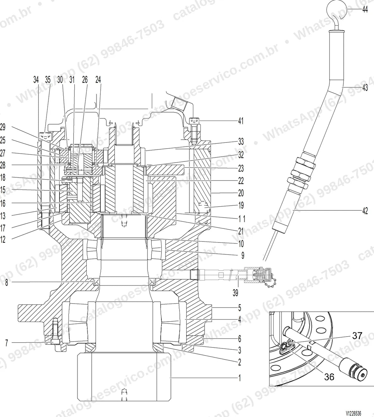 Manual de serviço Volvo EC230 Electric: ilustração técnica 4