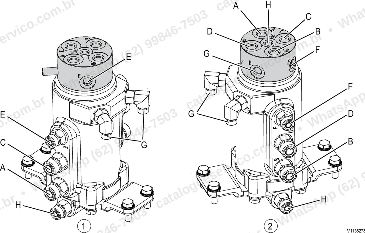Manual de serviço Volvo EC27D: ilustração técnica 3