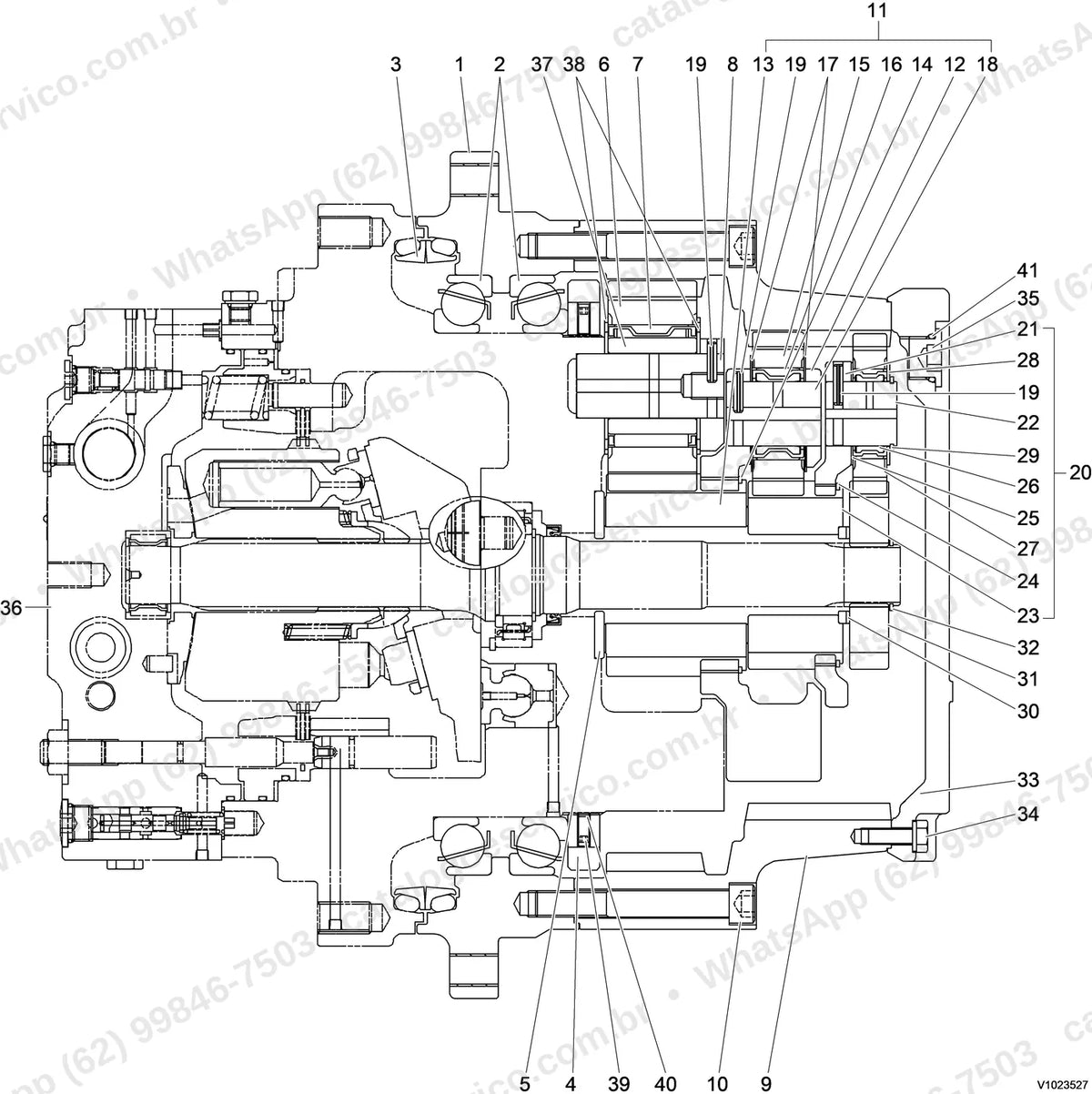 Manual de serviço Volvo EC330C L: ilustração técnica 1
